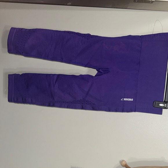 Gymshark Pants - Gymshark marble pink/Purple Leggings